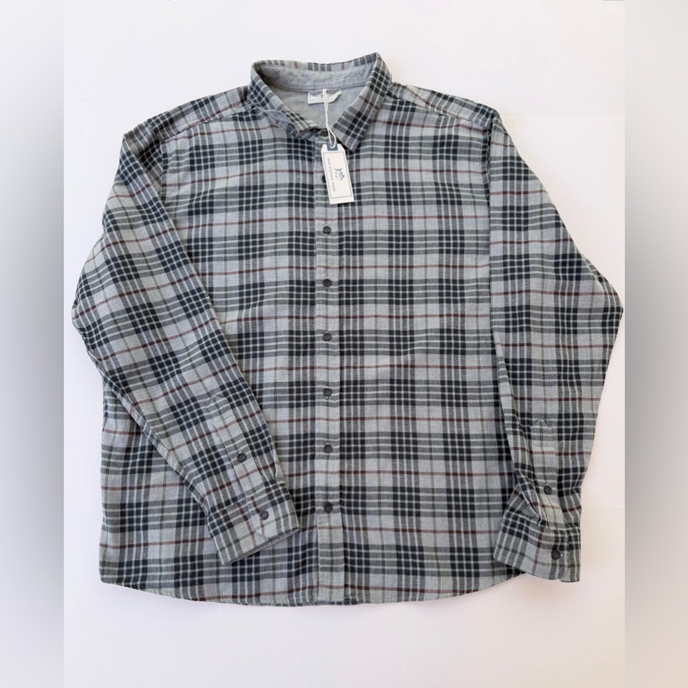 Men’s Southern Tide Brand Flannel Long Sleeve Shirt Size XXL​​